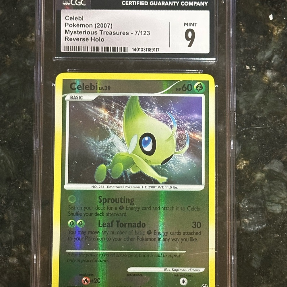 CGC 9 Celebi Pokémon Card - Reverse Holo